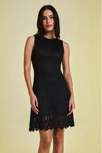 Vestido Tricot Lyra Preto Principal